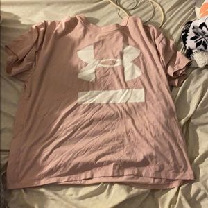 Pastel pink under armour shirt